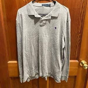 Polo by Ralph Lauren Gray Long Sleeve Polo